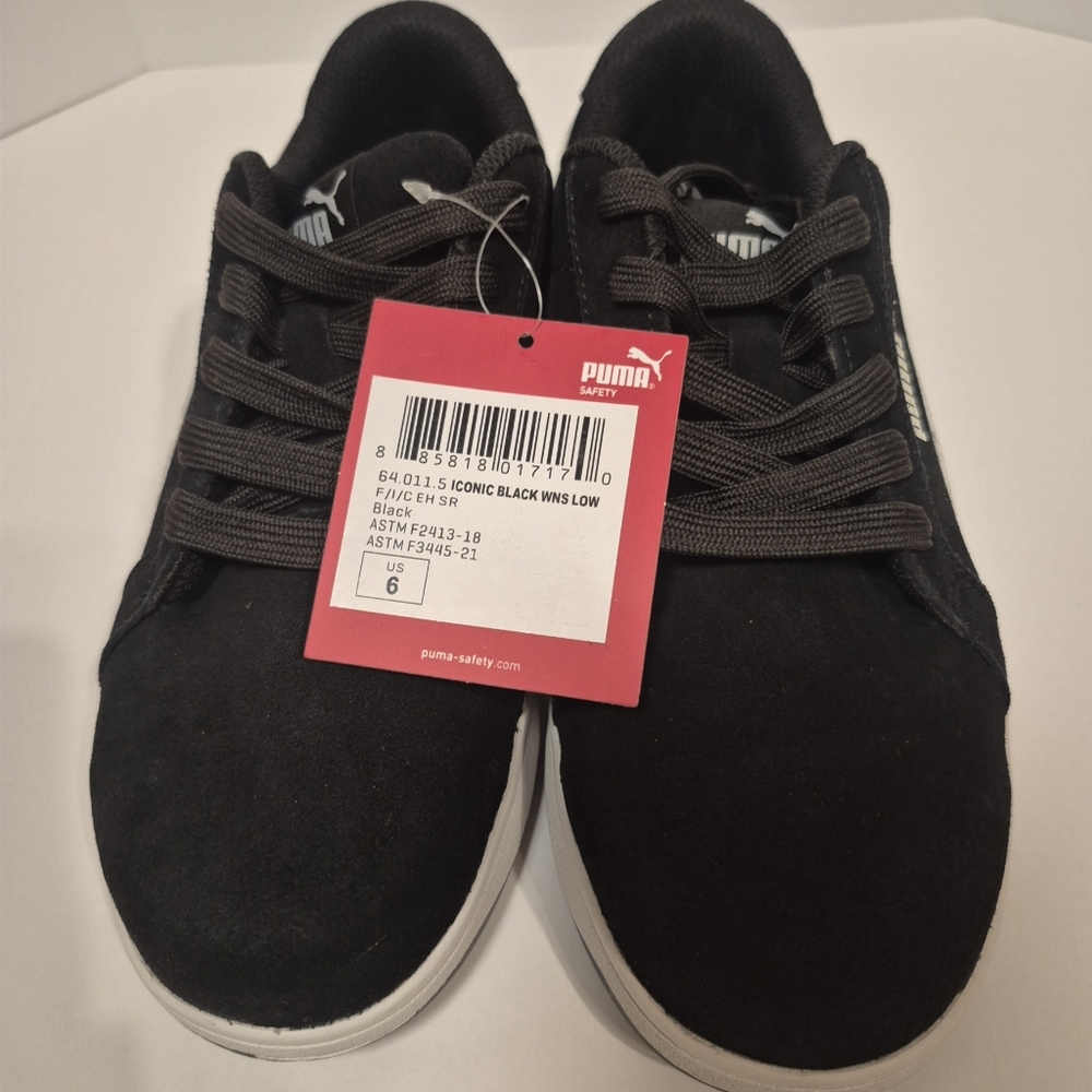Puma Womens Safety Shoe Iconic Black WNS  Size 6 - Picture 2 of 10